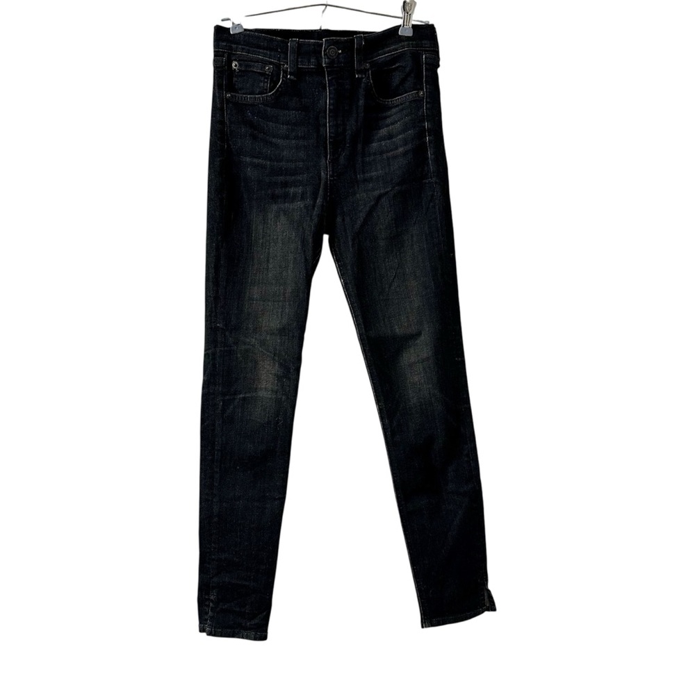 Rag & Bone Women’s Black Lock Dark Wash High Rise Skinny Jeans Sz 27